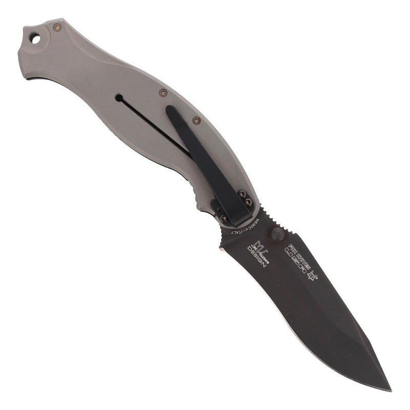 Couteau de poche Fox Knives HAVOC, couteau pliant à cadre en titane, manche G10 noir