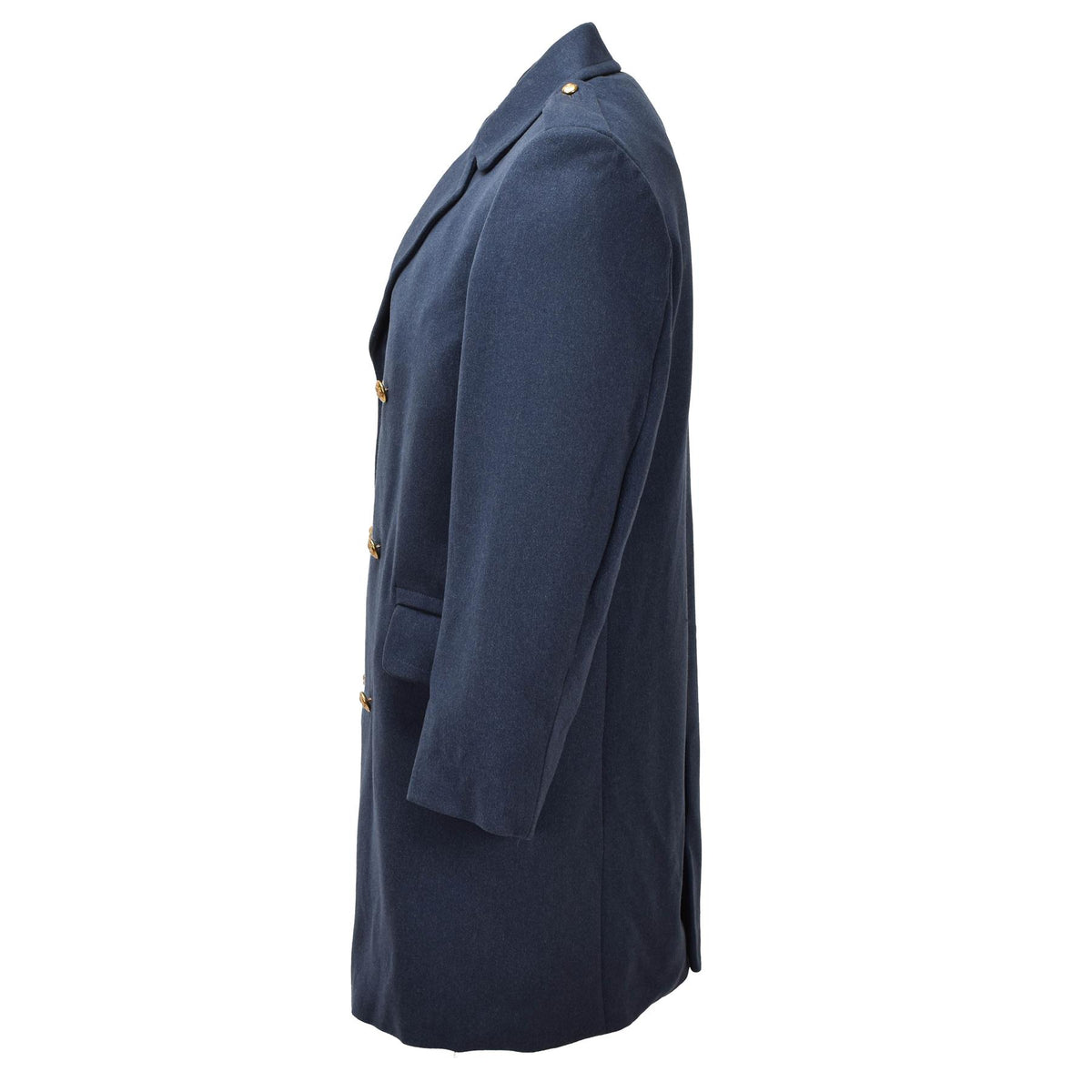 Original Dutch Army Wool Dress Coat Double-Breasted Blue