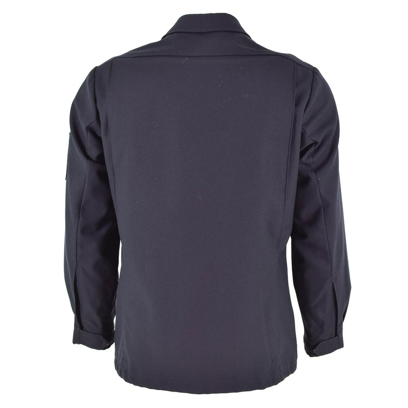 Veste d'uniforme bleu foncé originale de l'armée est-allemande NVA, surplus militaire