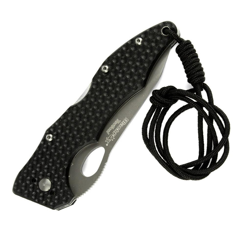 Fox Knives Tactical BF-105T folding tactical knife black titanium coated stainless steel blade