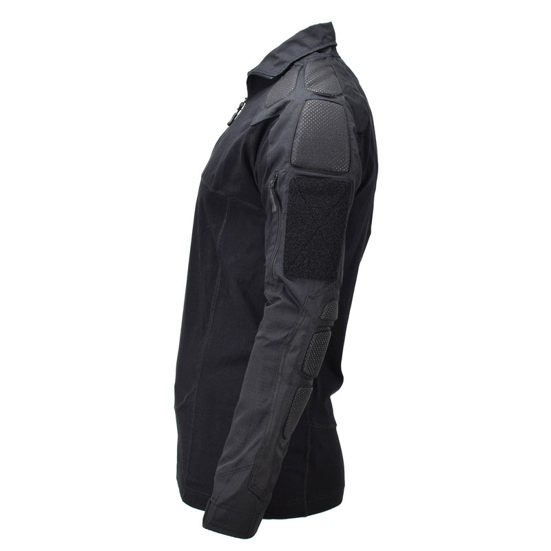 Chemise de combat tactique durable de style militaire de marque Mil-Tec Chimera noire