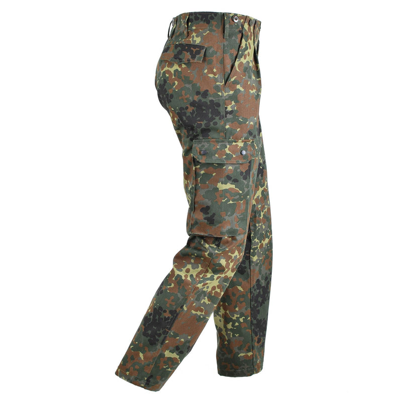 Pantalon cargo de style militaire allemand, pantalon de combat de l'armée de camouflage flecktarn ACU