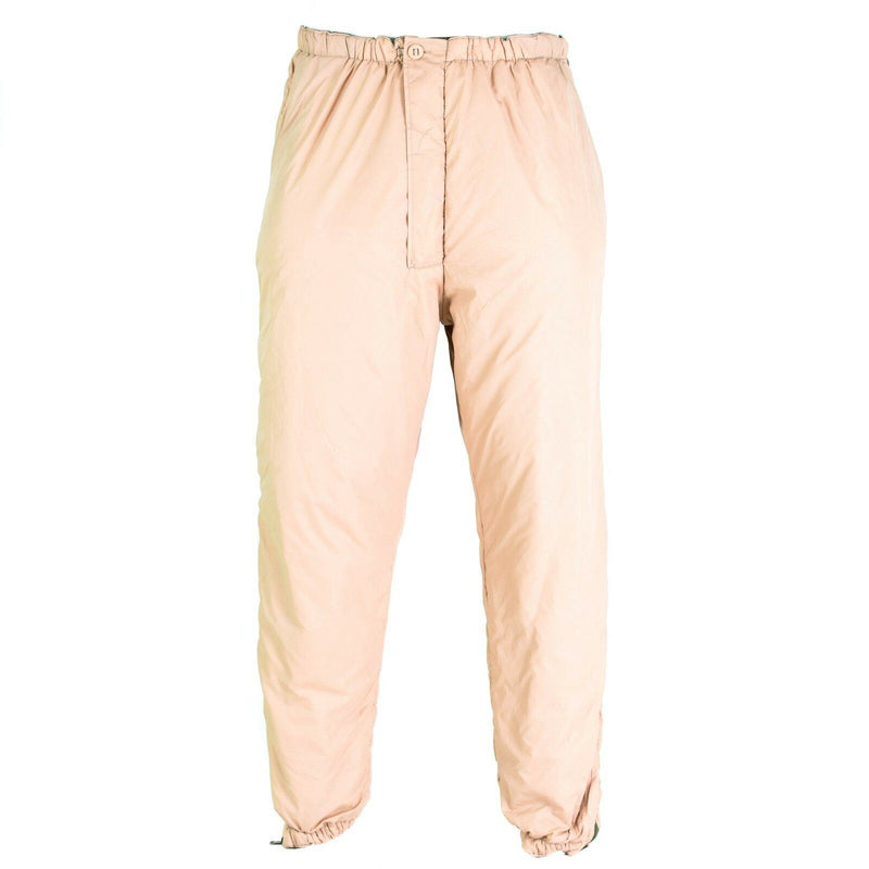 Pantalon réversible de l'armée britannique thermique vert kaki pantalon doux pour temps froid
