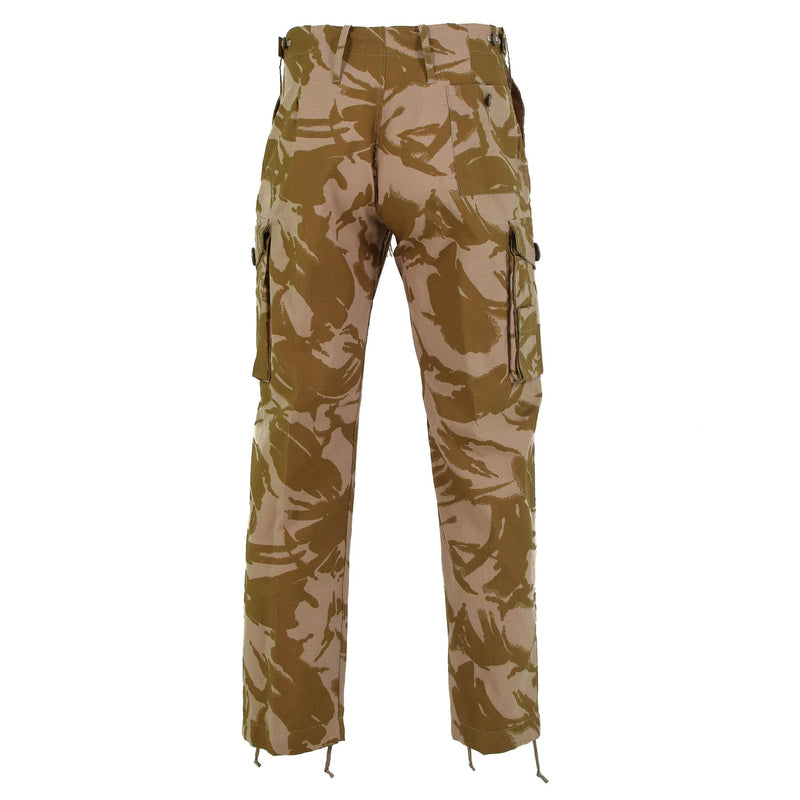 Véritable pantalon de combat de l'armée britannique DPM Pantalon désert Ripstop ignifuge NEUF