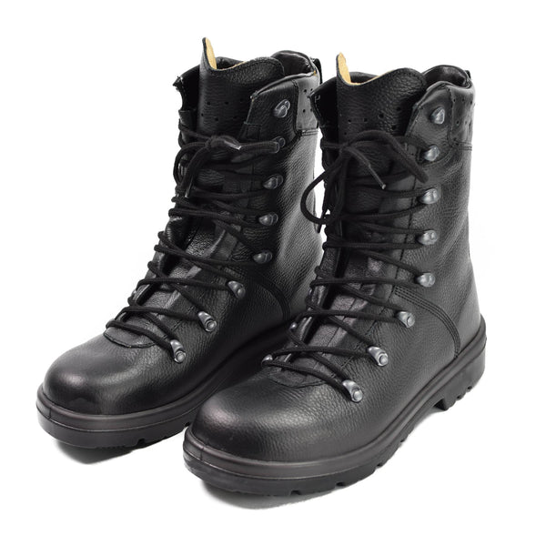 Bottes de combat BDU BW en cuir noir d'origine de l'armée allemande, équipement militaire NEUF