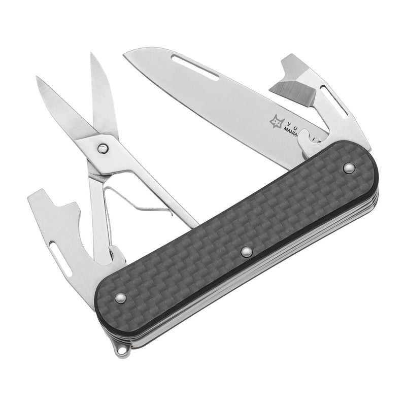 Fox Knives VULPIS FX-VP130-F4 CF Multi Tool Pocket Knife Stainless Steel M390