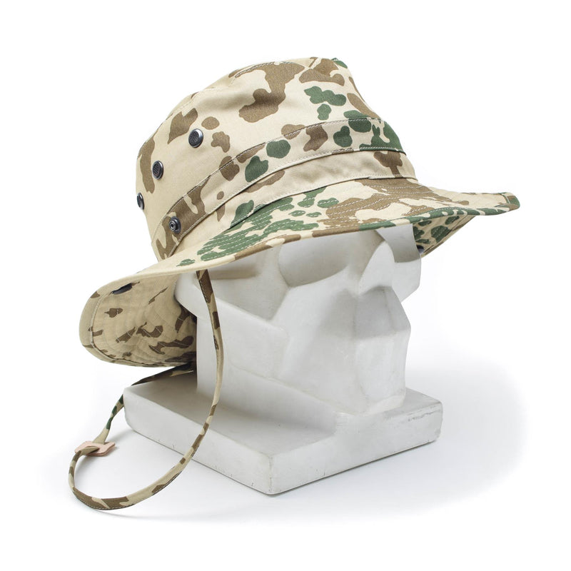 Original German Army tropical camo boonie hat camping hunting outdoor cap NEW