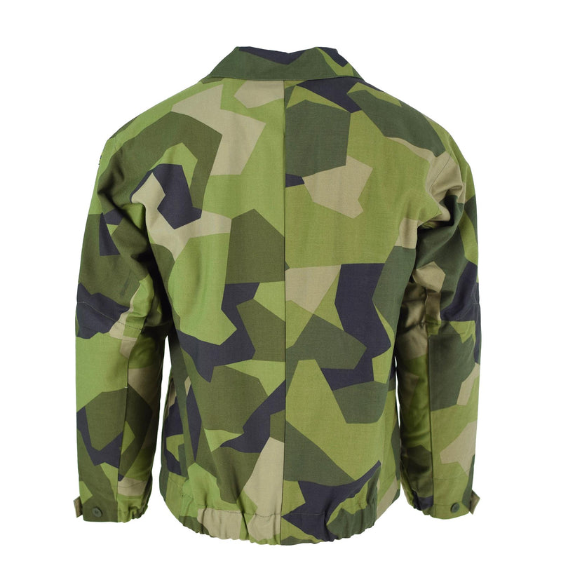 Veste de combat de campagne originale de l'armée suédoise M90 ​​avec camouflage éclaté NEUF