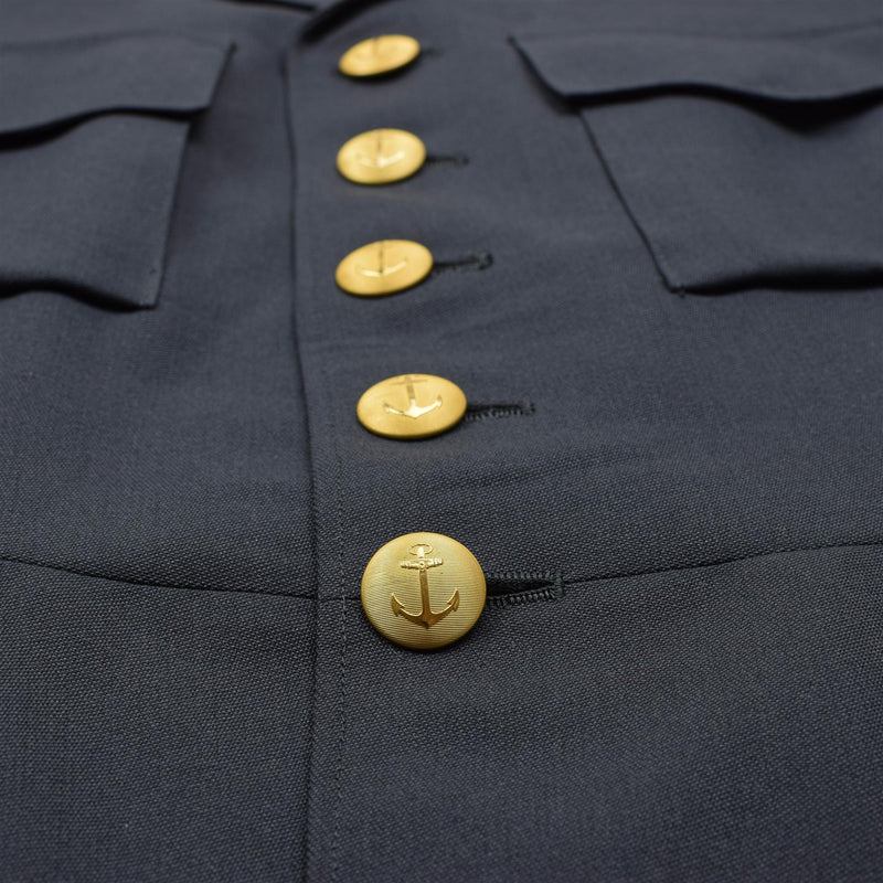 Veste d'uniforme de marine de l'armée suédoise vintage originale