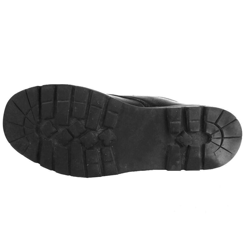 Bottes de troupes de campagne originales de l'armée suisse KS90 en cuir noir, chaussures militaires
