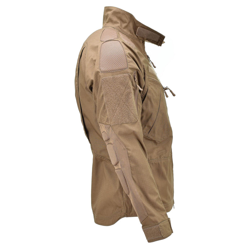 Veste de combat de style militaire en ripstop coyote foncé de marque Mil-Tec Chimera