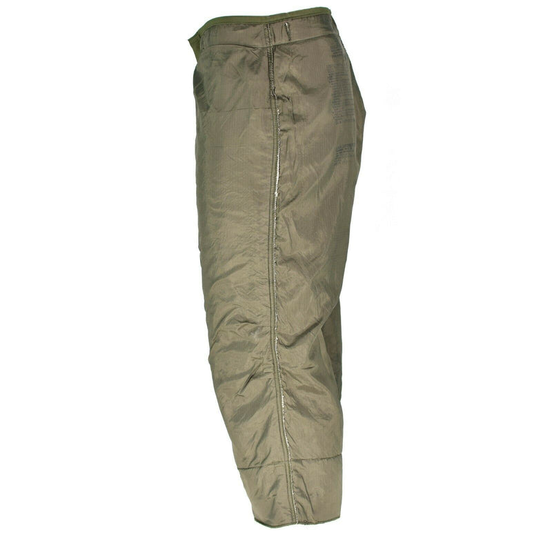 Doublure de pantalon matelassée d'origine de l'armée américaine M65 M 1951 doublure thermique chauffe-couette 3/4