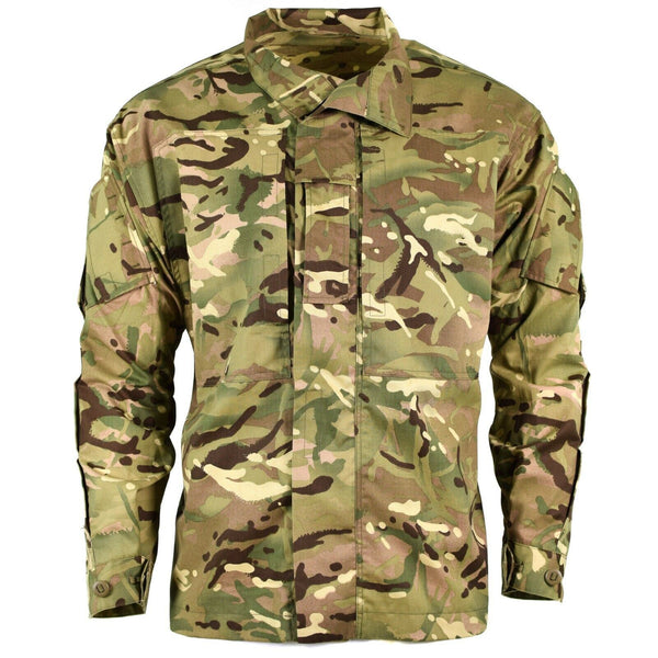 Véritable veste de combat de l'armée britannique MTP camouflage chemise de terrain militaire légère NEUF