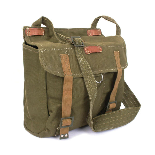 Sac à pain authentique de l'armée roumaine, surplus militaire, sac à dos en toile olive