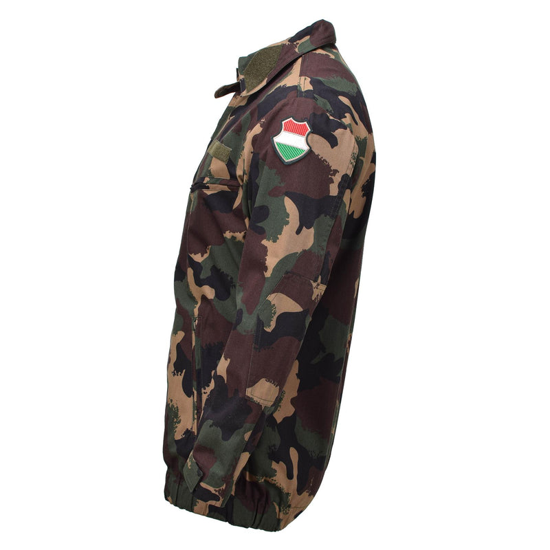 Veste de campagne militaire hongroise originale M1990 chemises forestières à quatre couleurs NEUF