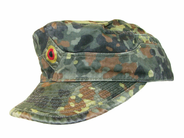 Casquette de camouflage Flecktarn de l'armée allemande authentique pour combat sur le terrain de la Bundeswehr