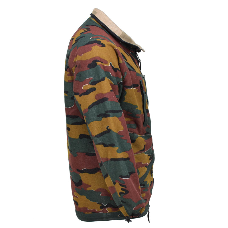 Veste polaire originale de l'armée belge réversible coupe-vent BDU jigsaw jumper