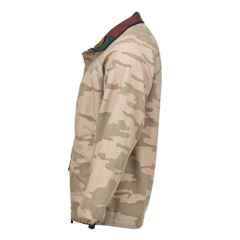 Veste polaire originale de l'armée belge réversible coupe-vent BDU jigsaw jumper