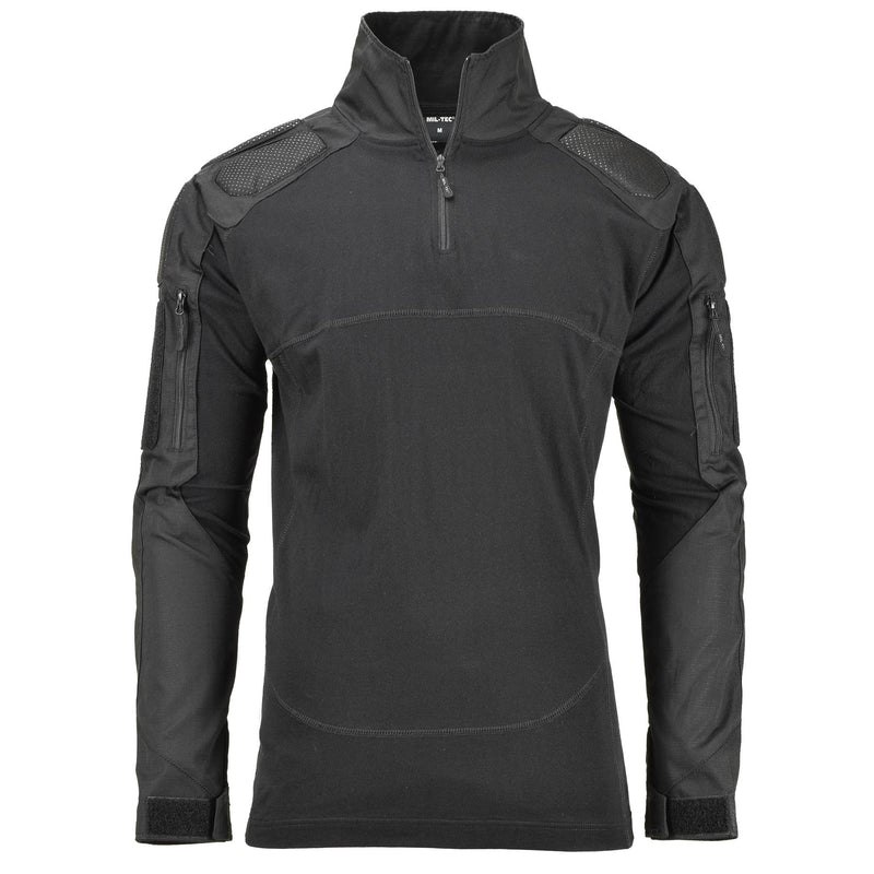 Chemise de combat tactique durable de style militaire de marque Mil-Tec Chimera noire