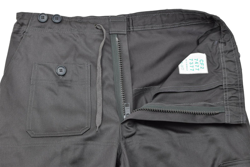Genuine Danish M71 Army gray work pants adjustable waist vintage trousers NEW