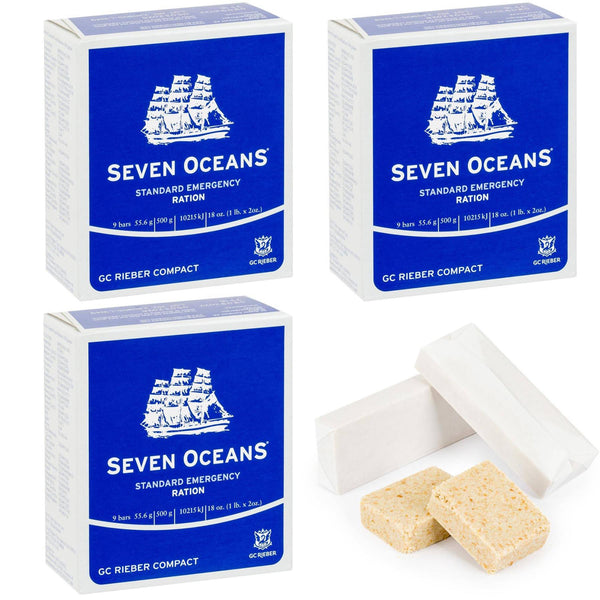 Biscuit Seven Oceans Ration Repas d'urgence Survie Randonnée Préparateur de nourriture 3 pièces