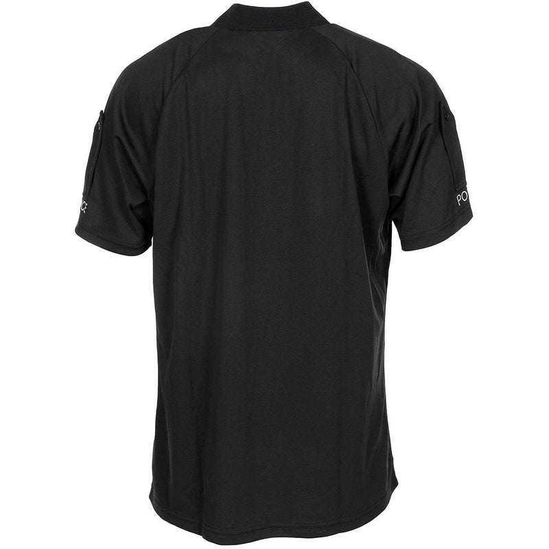T-shirt original de l'armée britannique, polo tactique de police respirant noir