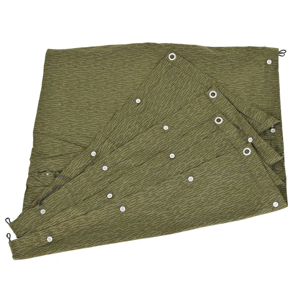 Abri NVA d'origine de l'Allemagne de l'Est, demi-goutte de pluie, motif strichtarn, surplus NEUF