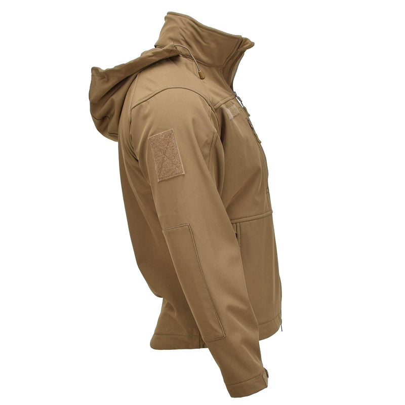 Veste de randonnée à capuche style militaire MIL-TEC SCU14 Dark Coyote