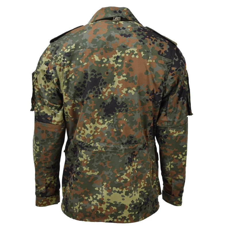 Veste tactique de combat militaire légère Leo Kohler, motif camouflage flecktarn