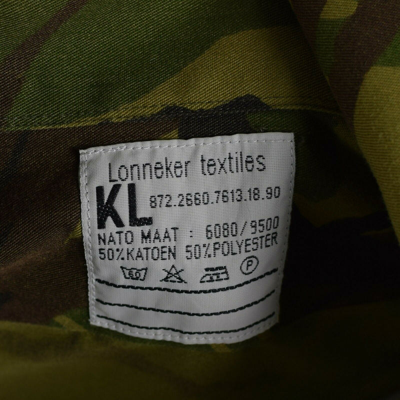 Chemise de l'armée néerlandaise originale M65, veste de combat militaire Woodland DPM Holland
