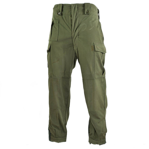 Pantalon de combat de campagne d'origine de l'armée belge M65 pantalon militaire vert olive surplus