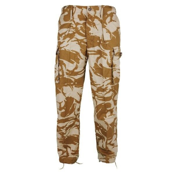 Véritable pantalon de combat de l'armée britannique Pantalon militaire du désert 95 léger NEUF