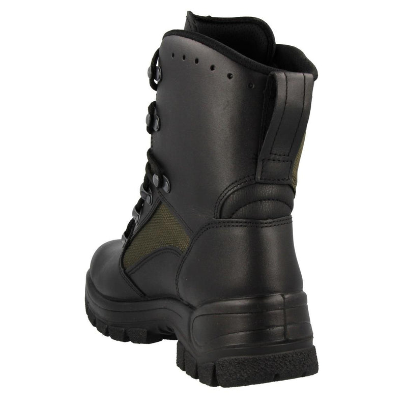 Véritables bottes de combat militaires allemandes en cuir et textile, chaussures de terrain tactiques NEUVES