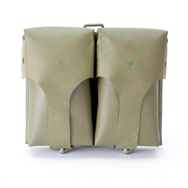 Pochette pour chargeurs de munitions de l'armée allemande d'origine, double revêtement en PVC, mag Olive OD