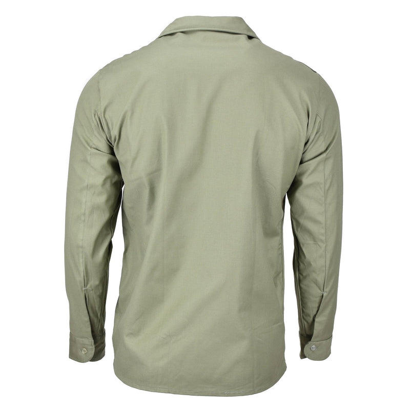 Chemise de combat militaire originale hongroise olive à manches longues avec poches