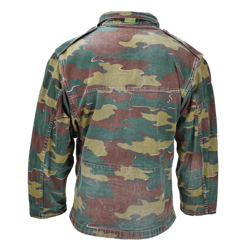 Veste de camouflage originale belge militaire M56 puzzle troupes de combat sur le terrain armée