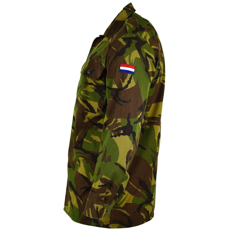 Chemise de l'armée néerlandaise originale M65, veste de combat militaire Woodland DPM Holland