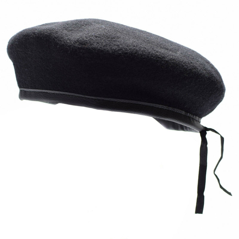 Genuine German army Black beret hat Military command cap wool quality New