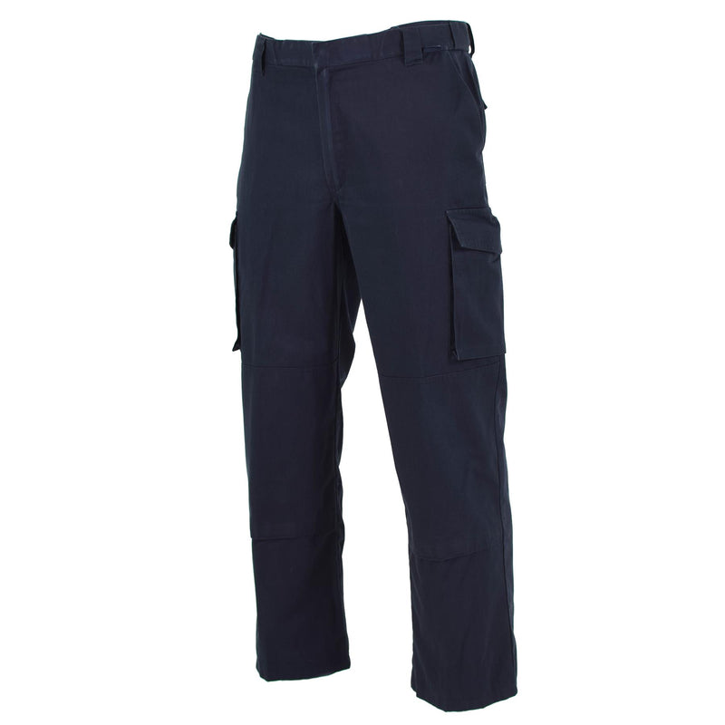 Pantalon de police britannique authentique, pantalon d'uniforme bleu léger, surplus militaire