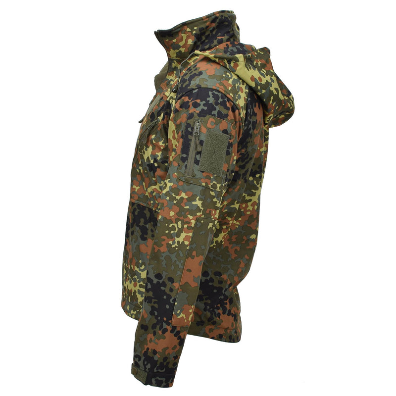 MIL-TEC Softshell jacket SCU 14 German flecktran camo outdoor hiking outerwear