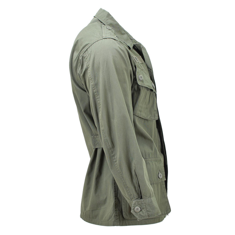 Veste de jungle légère BDU de style militaire américain OD M64 Vietnam de marque Mil-Tec