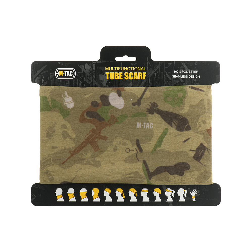M-TAC Cache-cou tactique léger en jersey tricoté camouflage