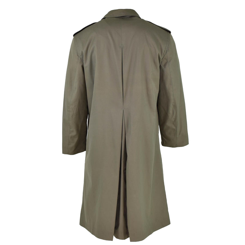 Genuine French Military Rain Coat Army Trench coat Olive Waterproof Full Length