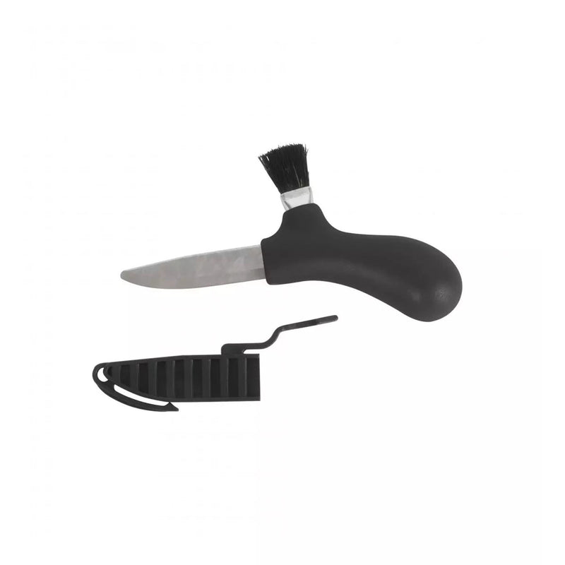 Couteau à cueillir les champignons MORAKNIV lame fixe en acier inoxydable recyclé brosse Noir
