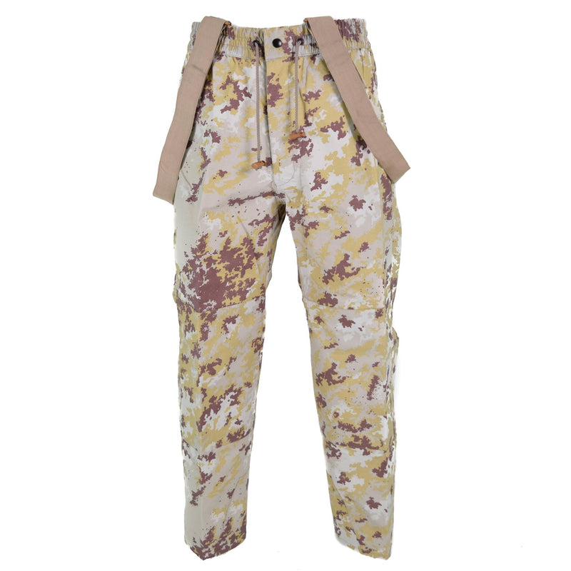 Pantalon de travail original des forces aériennes italiennes Bib &amp; Brace Vegetata desert camo NEUF