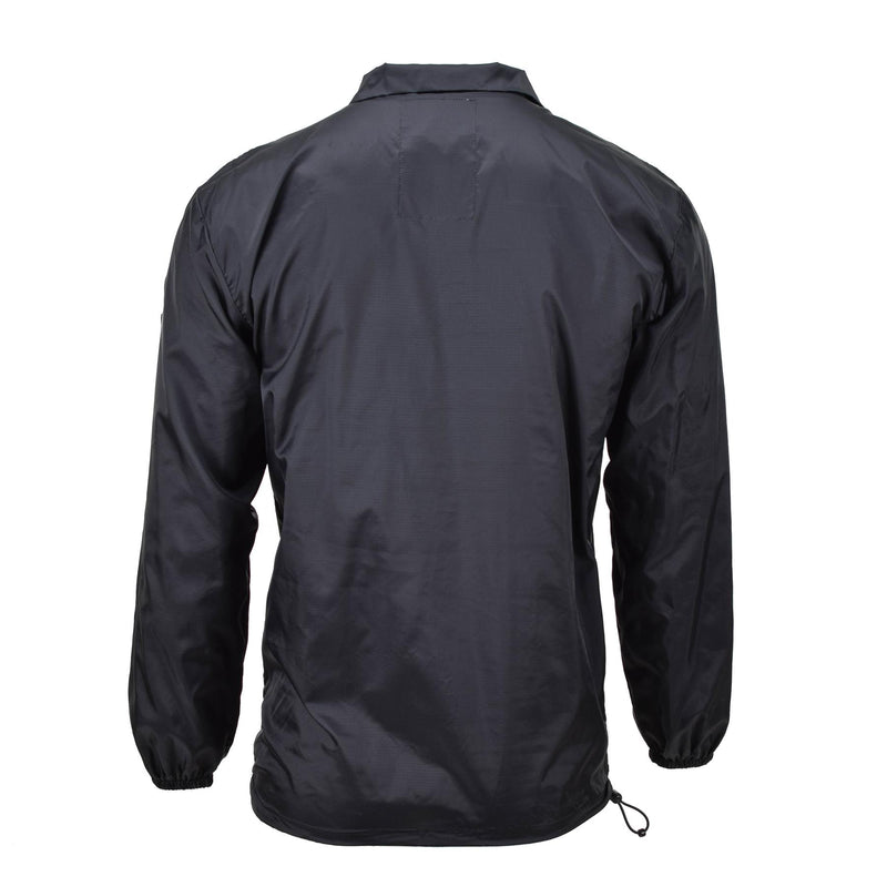 TACGEAR Brand wind shirt black lightweight camping hiking outdoor ripstop smock