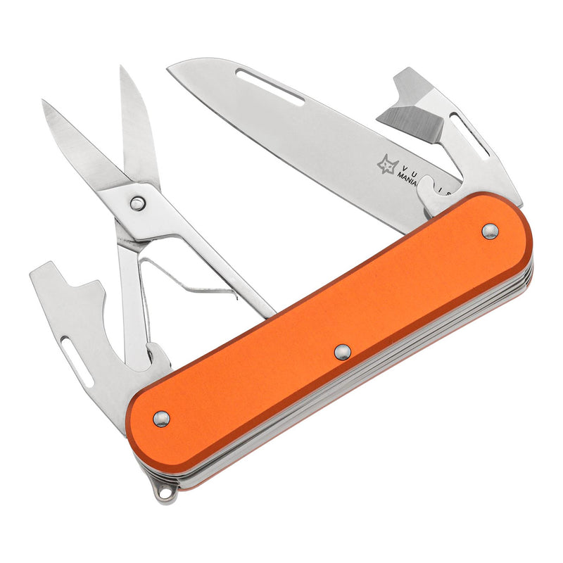 Fox Knives VULPIS FX-VP130-F4 OR Multi Tool Knife N690Co Steel Blade Orange