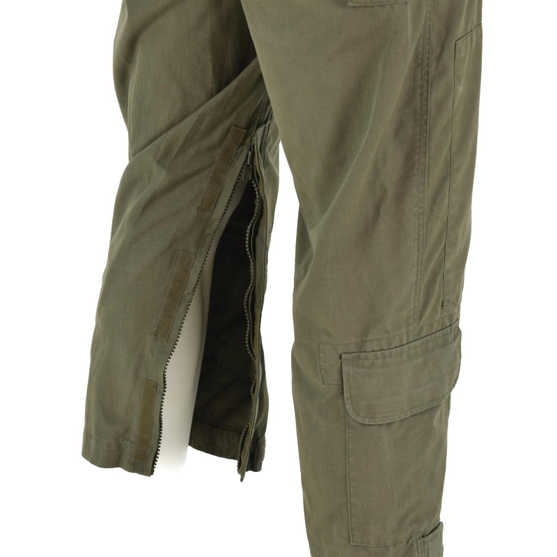 Combinaison de l'armée autrichienne originale en ripstop vert olive, surplus militaire