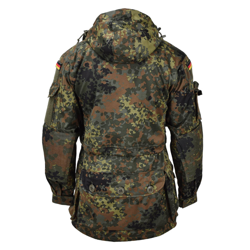 Veste tactique militaire à capuche KSK de Leo Kohler avec camouflage flecktarn