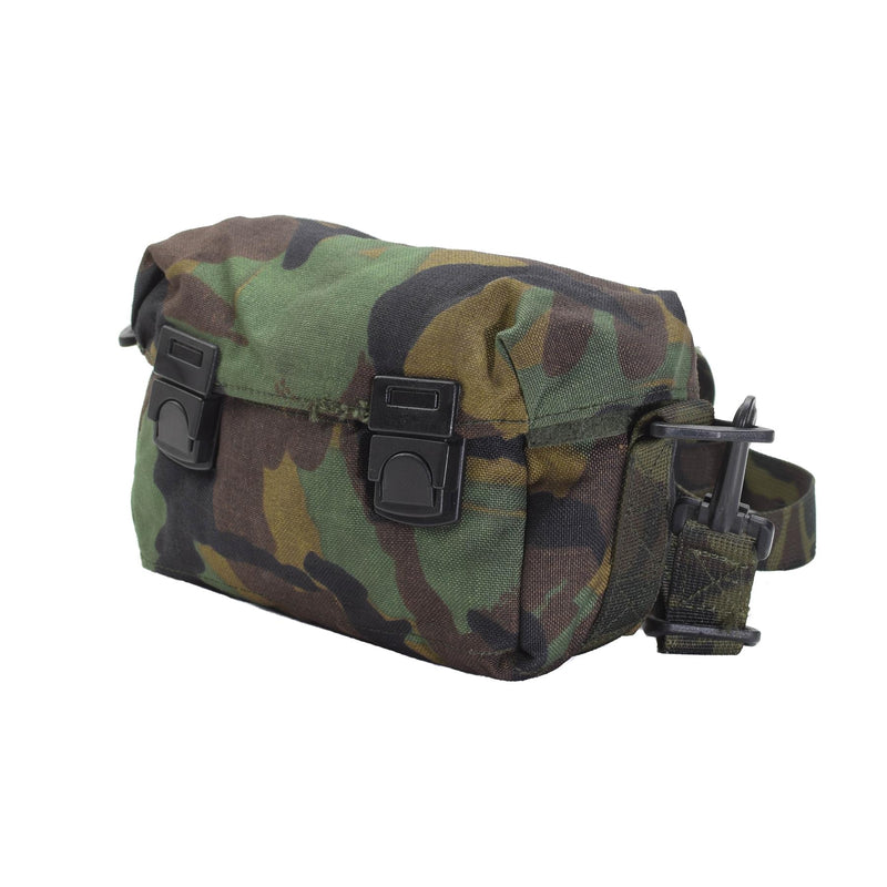 Sac à bandoulière militaire américain d'origine avec fermeture à boucle camouflage boisé NEUF